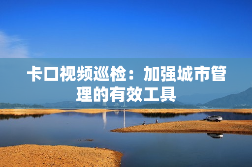 卡口视频巡检：加强城市管理的有效工具