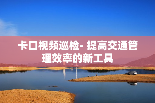 卡口视频巡检- 提高交通管理效率的新工具