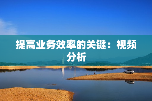 提高业务效率的关键：视频分析