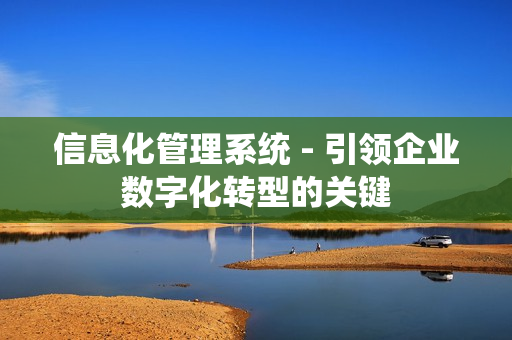 信息化管理系统 - 引领企业数字化转型的关键