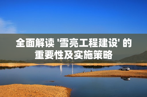 全面解读 '雪亮工程建设' 的重要性及实施策略