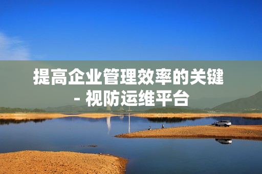 提高企业管理效率的关键 - 视防运维平台