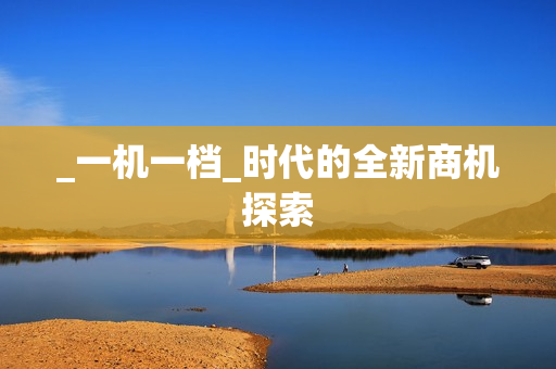 _一机一档_时代的全新商机探索