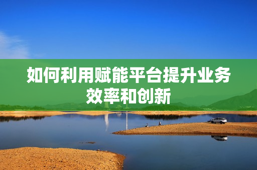 如何利用赋能平台提升业务效率和创新