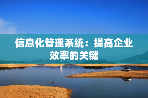 信息化管理系统：提高企业效率的关键