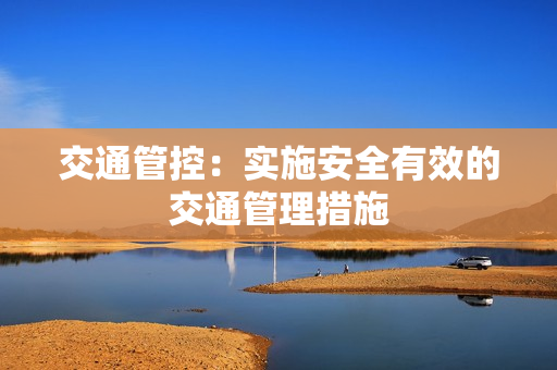 交通管控：实施安全有效的交通管理措施
